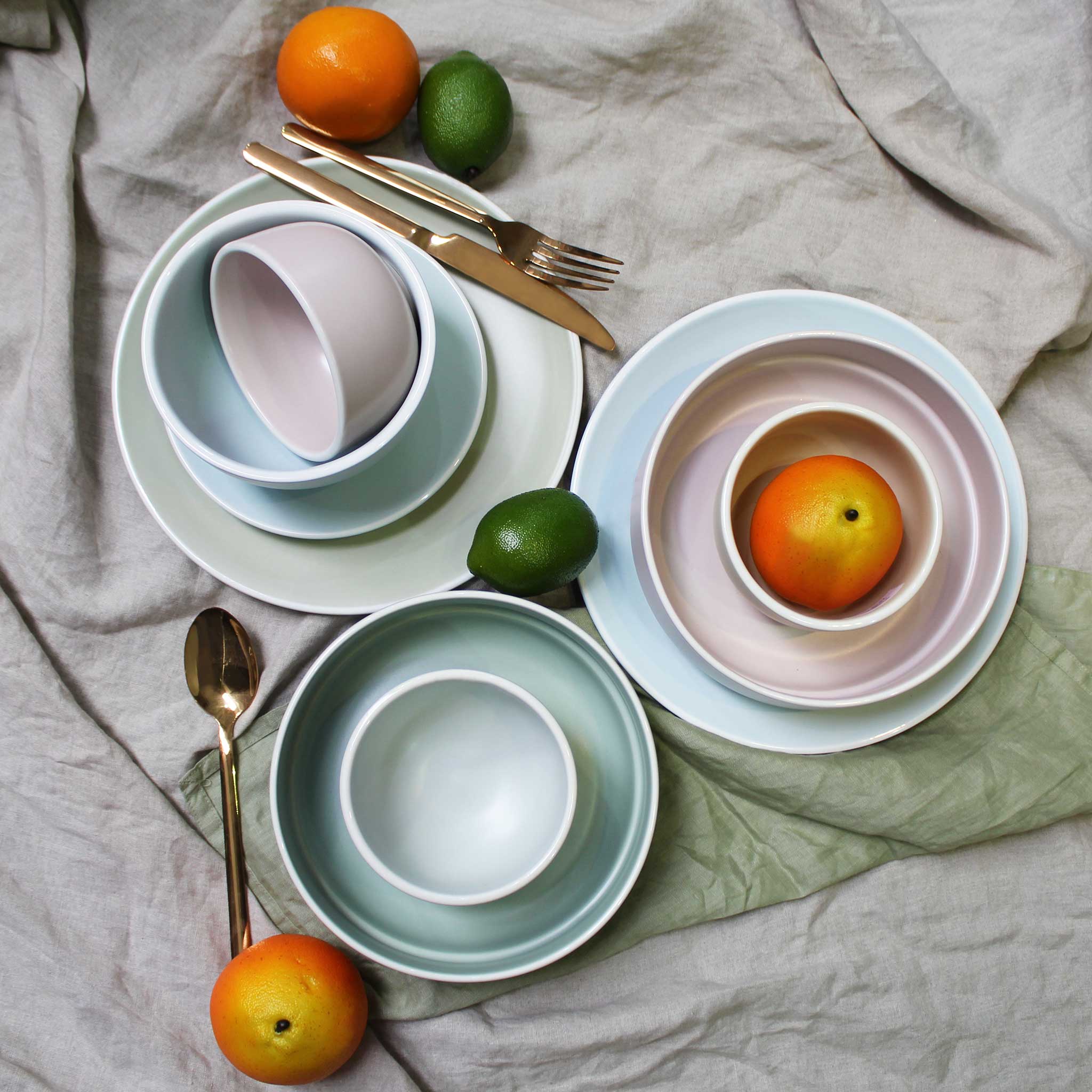 Stoneware Ceramic Dinnerware sets from China Blue