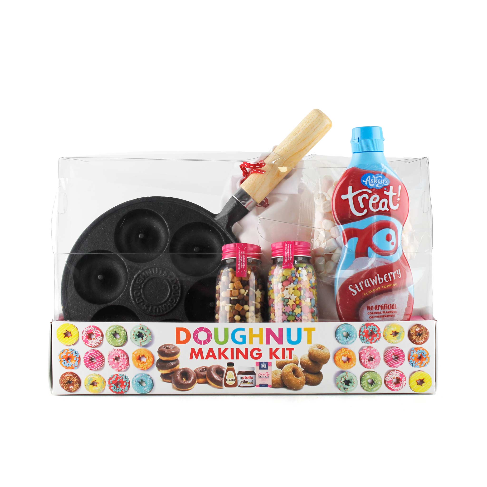 Donut making kit with strawberry sauce by China Blue