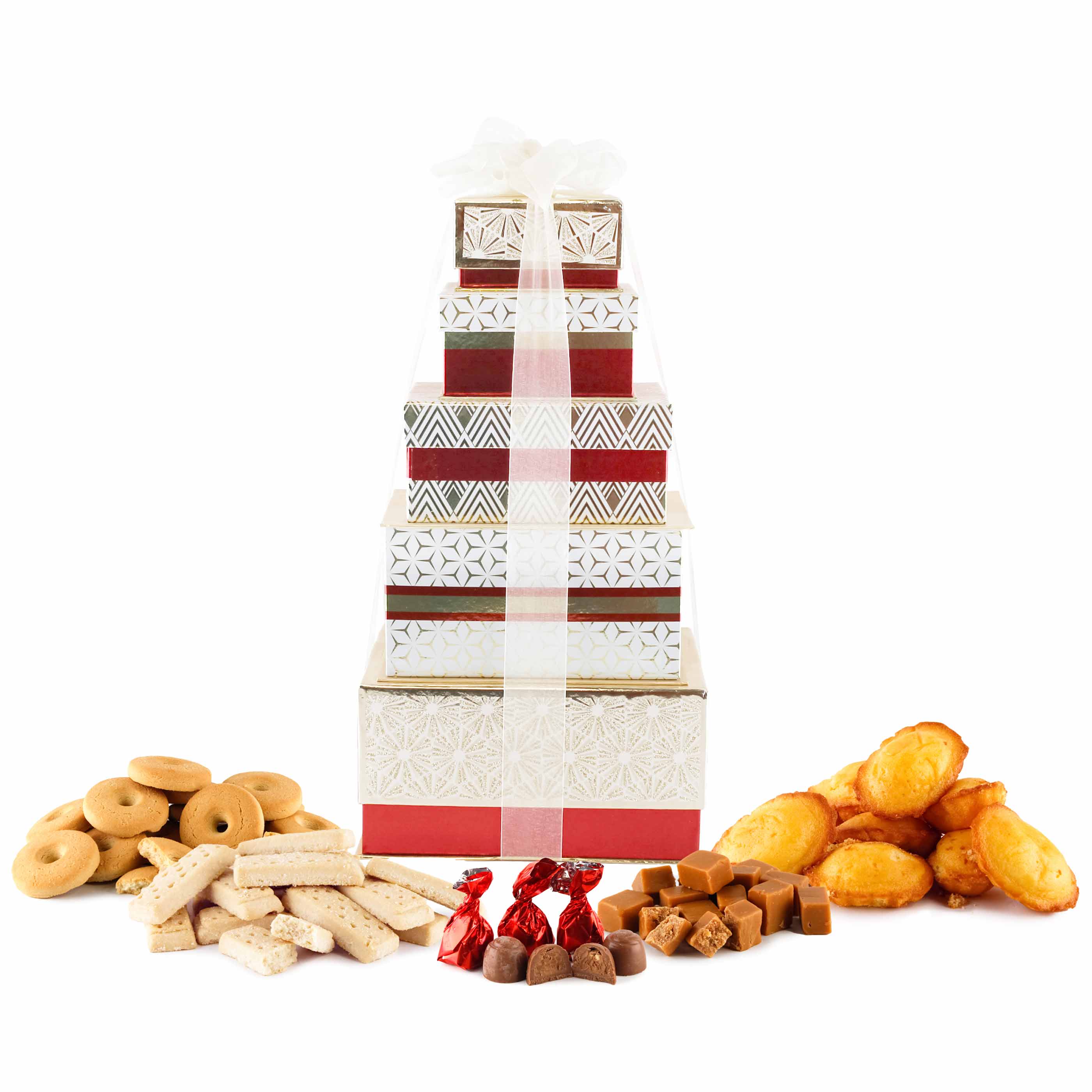 Tower of Treats - Red & Gold