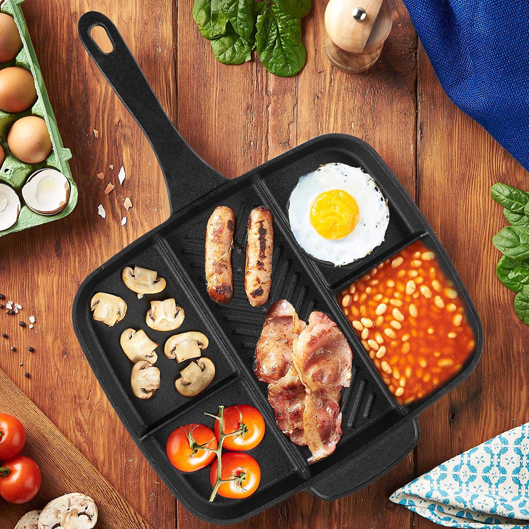 Breakfast cooked with the Ultimate Breakfast Pan from China Blue