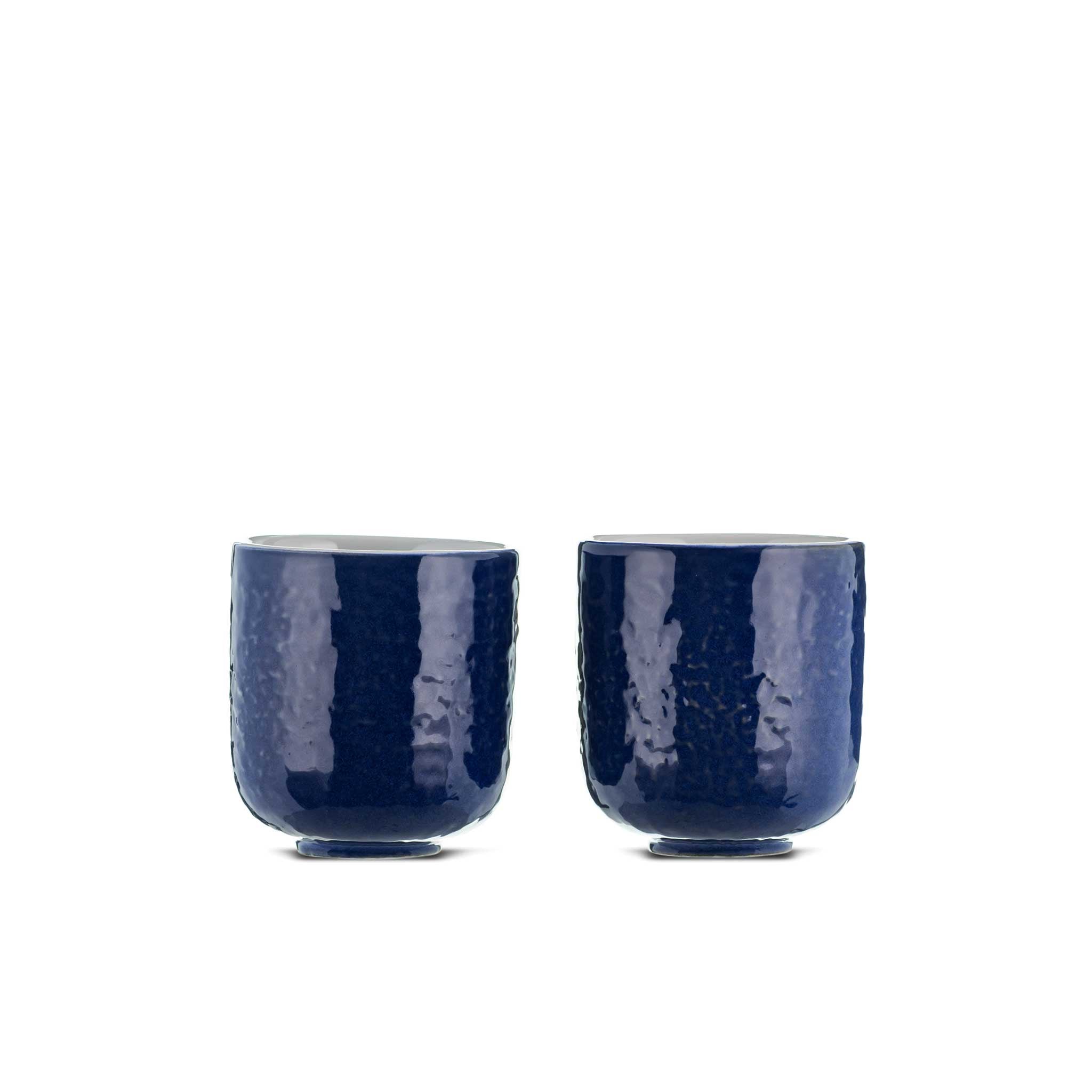 Blue Oriental tea cups from China Blue