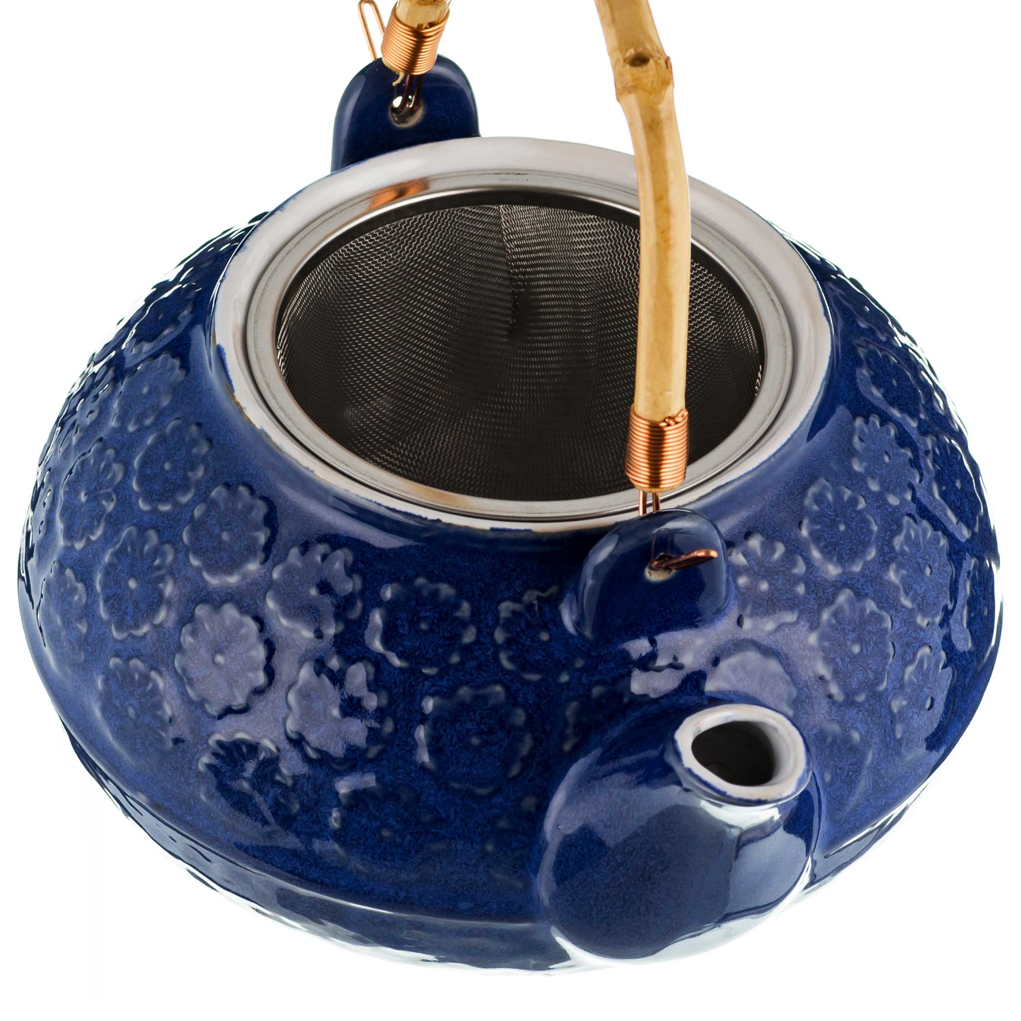 Blue Oriental teapot from China Blue