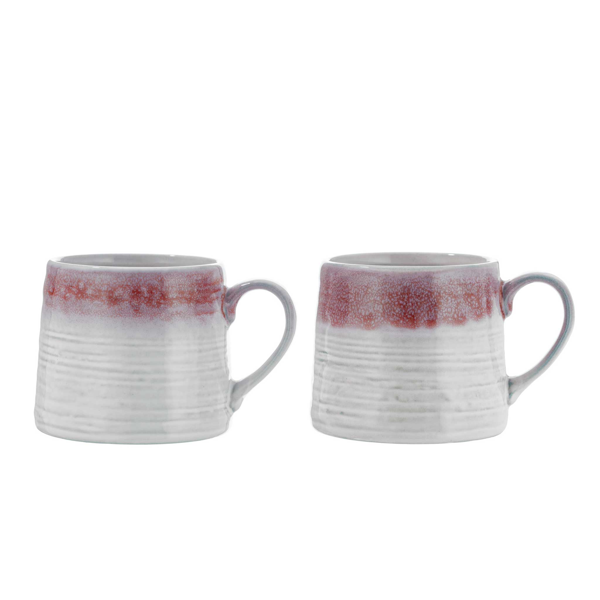 Red & Grey Glaze Mug Set from China Blue