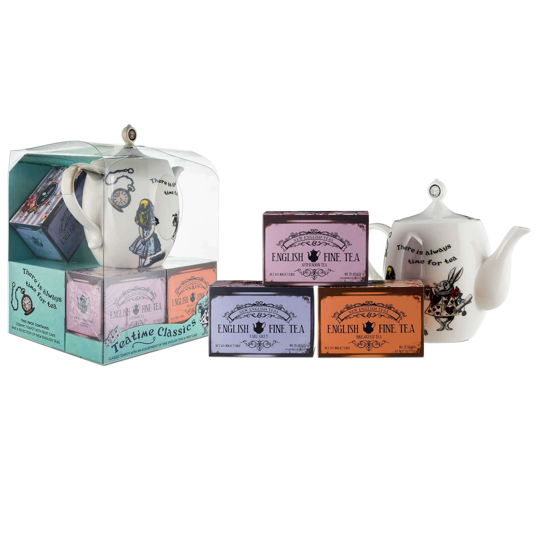 Alice in Wonderland Teapot and Loose Tea Selection from China Blue