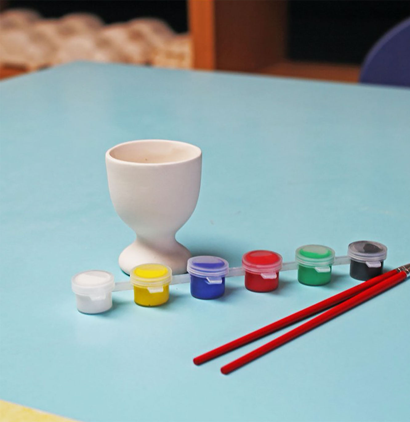 Paint Your Own Egg Cup from China Blue